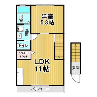 パークサイドA【2階】の間取り