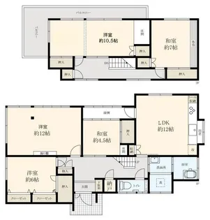神奈川県横浜市保土ヶ谷区権太坂2【一戸建】の間取り