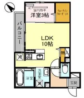 レジデンスマルニ【2階】の間取り