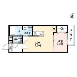 ラポート日比野【3階】の間取り