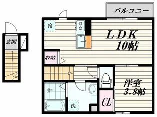 メゾンヤマニ【2階】の間取り