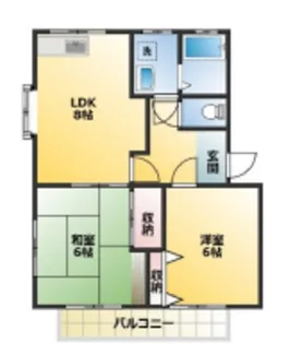 カノヴェーラ新江古田【2階】の間取り