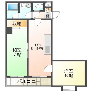 日宝レスカール幸町【10階】の間取り