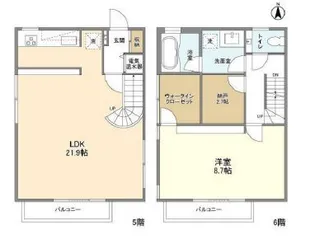 エストフルーヴの間取り