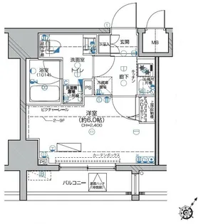 Le a横濱ベイステージ【2階】の間取り