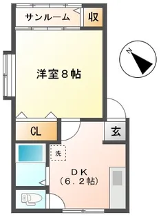 ハイツ希望3【2階】の間取り