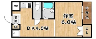 第2シューチン塚本【1階】の間取り