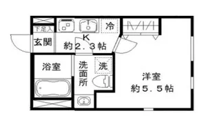 STRIPES東大井【4階】の間取り