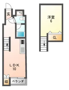 ラ・コートはびきの【4階】の間取り