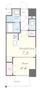 アヴェニール久米川【7階】の間取り