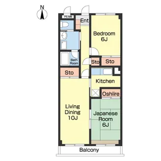 KM2マンション【3階】の間取り