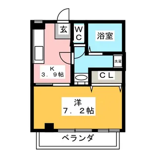 ヴェルファーレ中津川【1階】の間取り