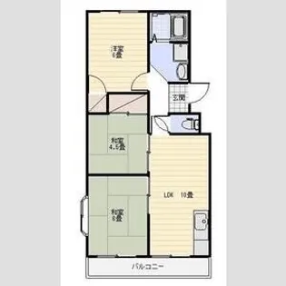 ロワイヤルマンション【3階】の間取り