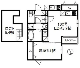 モアメゾン中央公園前【1階】の間取り