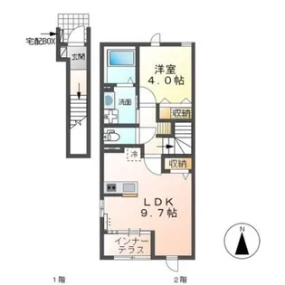 グリーンハイム小俣【2階】の間取り