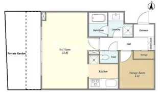 プレアード目黒【1階】の間取り