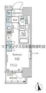 パークアクシス門前仲町イースト【9階】の間取り