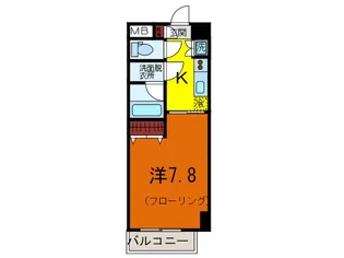 S-FORT神戸小河通【3階】の間取り