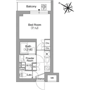 ORSUS戸越銀座【3階】の間取り