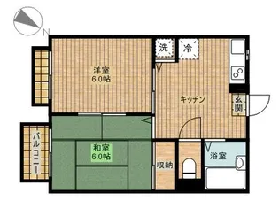 カーサ・イトーA【3階】の間取り