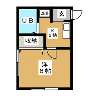 シャトレー榎【1階】の間取り