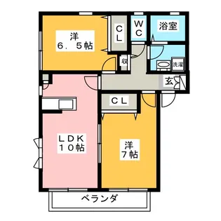 レクエルド壱番館【1階】の間取り