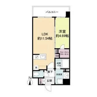 カーサレグラス福島野田【4階】の間取り