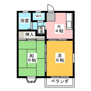 ビューラー常盤【2階】の間取り