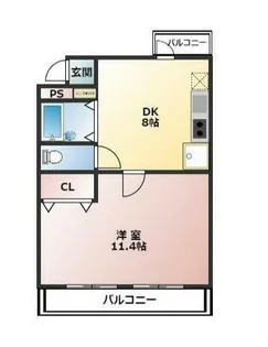 トーママンション【1階】の間取り