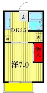 蓮見育英センターF【1階】の間取り