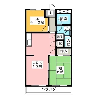 ダイナーズハイツ【2階】の間取り