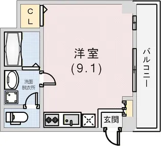 ヒマワリ八雲【1階】の間取り