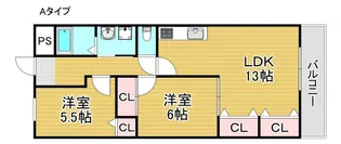 ミサキ・アソシア【2階】の間取り