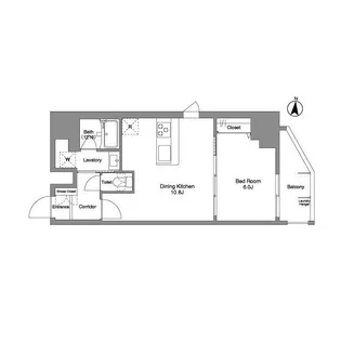 Daffitto錦糸町【6階】の間取り