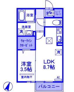 My Coronet A【1階】の間取り
