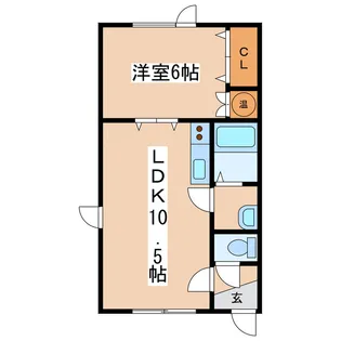 アーバン暁【1階】の間取り
