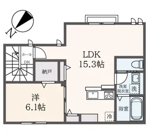 エルシオン狛江【1階】の間取り