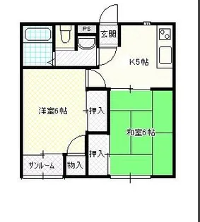 レジデンスR【1階】の間取り