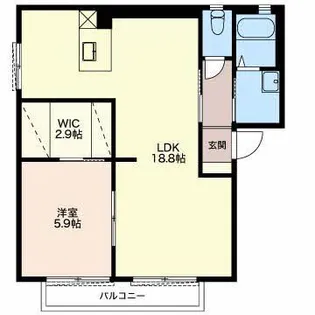 メゾン・エスポワール【1階】の間取り