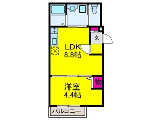 アリエッタ平野の郷【2階】の間取り