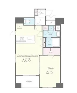 AVENIR東麻布(アヴェニールヒガシアザブ)【4階】の間取り