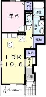 ウィステリアガーデン C【1階】の間取り