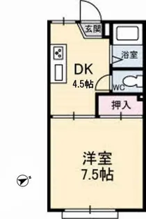 タウニーマタノ B棟【2階】の間取り