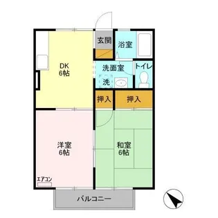 コアロード人見A【2階】の間取り