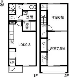 レヴールAの間取り