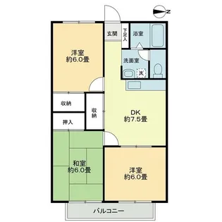 フォブール岡田【2階】の間取り