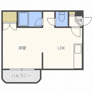 オルセー栄通【1階】の間取り