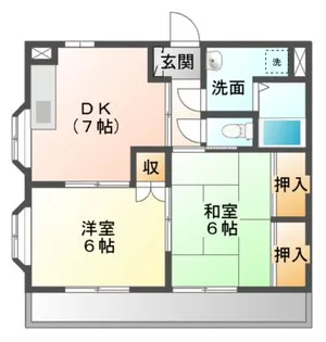 サンオーレ久松【2階】の間取り