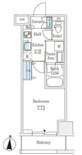 ラティエラ練馬【8階】の間取り