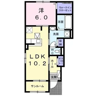 アロームクロレ I【1階】の間取り